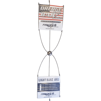 Light Dredge Bar 22" 6 arm with loops - Condition:New / Dredge Fishing / Fish Razor. 22 Inch Dredge Bar with 12 loops.