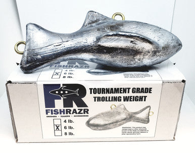 Dredge Fish Weight - Condition:New / Dredge Fishing / Fish Razor. A fish-shaped dredge weight is ideal for pulling a dredge or downrigger.
