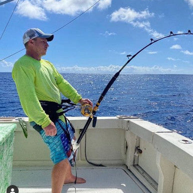 deep sea fishing belt and pole PELLOR 360Adjustable Padded Fighting Offshore Tackle Boat Fishing Rod Holder, Black : Sports & Outdoors can be adjusted according to own size Deep Sea Fishing Belts