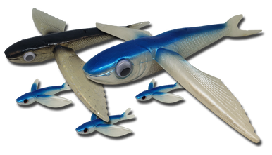 Flying Fish - Condition:New / Dredge Fishing / Fish Razor. One piece, soft plastic flying fish that can be used as a trolling lure, kite bait or as a teaser bait.