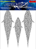 Fish Razr Under Boat Silver Bonita 6 Sheets - Condition:New / Dredge Fishing / Fish Razor. 6 Sheets of Silve Bonita.