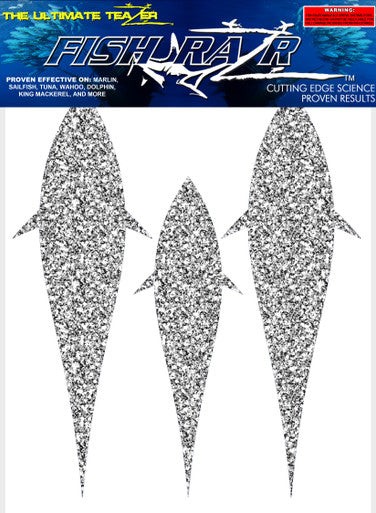 Fish Razr Under Boat Silver Bonita 6 Sheets - Condition:New / Dredge Fishing / Fish Razor. 6 Sheets of Silve Bonita.