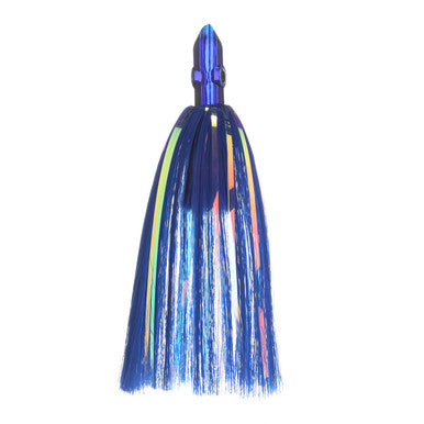 Dredge Lure Head Blue Head, Blue & Mylar - Condition:New / Dredge Fishing / Fish Razor. Blue Head with Mylar and Blue Skirt.