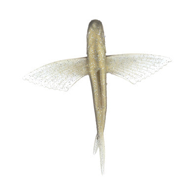 Flying Fish - Condition:New / Dredge Fishing / Fish Razor. One piece, soft plastic flying fish that can be used as a trolling lure, kite bait or as a teaser bait.