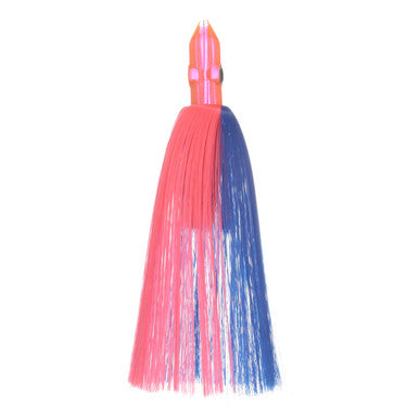 Dredge Lure Head Pink Head, Pink & Blue - Condition:New / Dredge Fishing / Fish Razor. Pink Head with a Pink and Blue Skirt.
