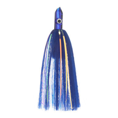Dredge Lure Head Blue Head, Blue & Mylar - Condition:New / Dredge Fishing / Fish Razor. Blue Head with Mylar and Blue Skirt.
