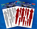 Fish Razr Under Boat Silver Squid 60 Pack - Condition:New / Dredge Fishing / Fish Razor. 6 Sheet of Silver Squid.