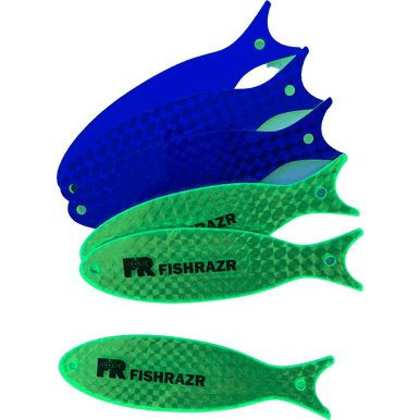 StickZ Mini Teaser Baits (6/pk) - Condition:New / Dredge Fishing / Fish Razor. Fish Sticks are thin, holographic dredge and teaser baits.