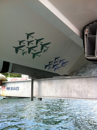 Fish Razr Under Boat Blue Flying Fish 60 pack - Condition:New / Dredge Fishing / Fish Razor. 6 sheets of Blue Flying Fish.