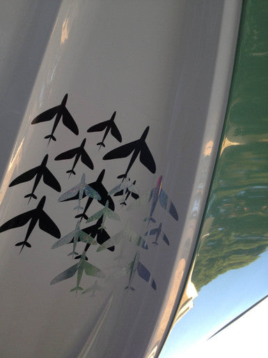 Fish Razr Under Boat Blue Flying Fish 60 pack - Condition:New / Dredge Fishing / Fish Razor. 6 sheets of Blue Flying Fish.